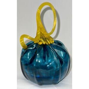 Multicolor Blue/Green/Red Glass Cup 7 in. DAE Glass original.
